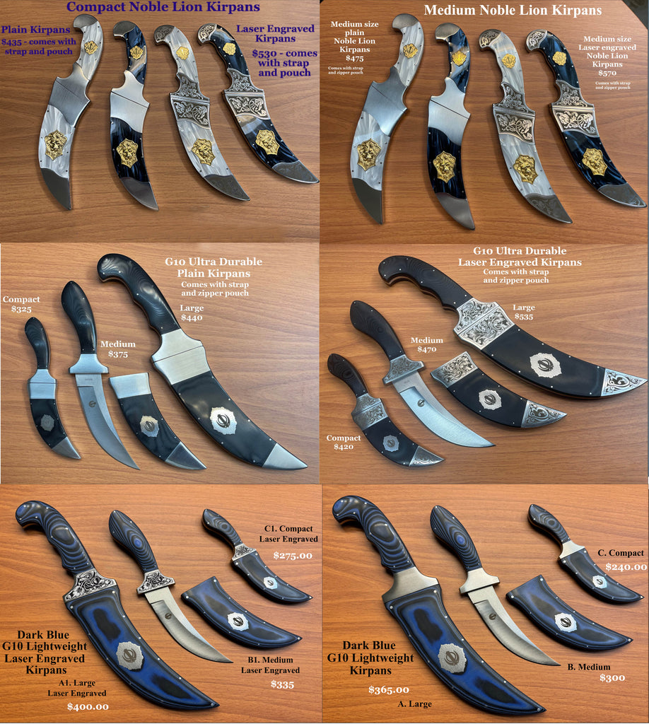 Our Empowering Artisan Kirpans provide many the strength and courage they need these days....