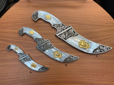 Noble Lion 2 Steel Kirpan in Autumn Kirinite - Khalsa Raj
