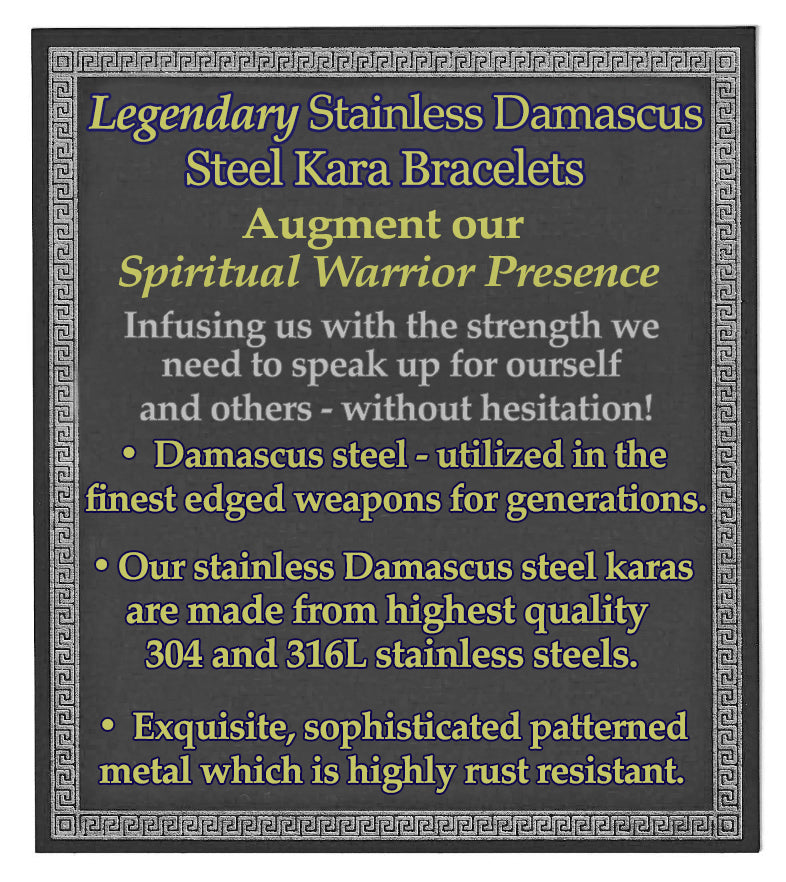 Stainless Damascus Steel Kara Bracelet Video Cover