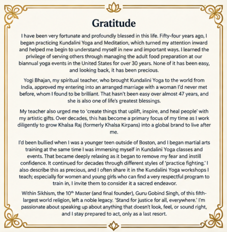 Gratitude - on my 74th birthday...