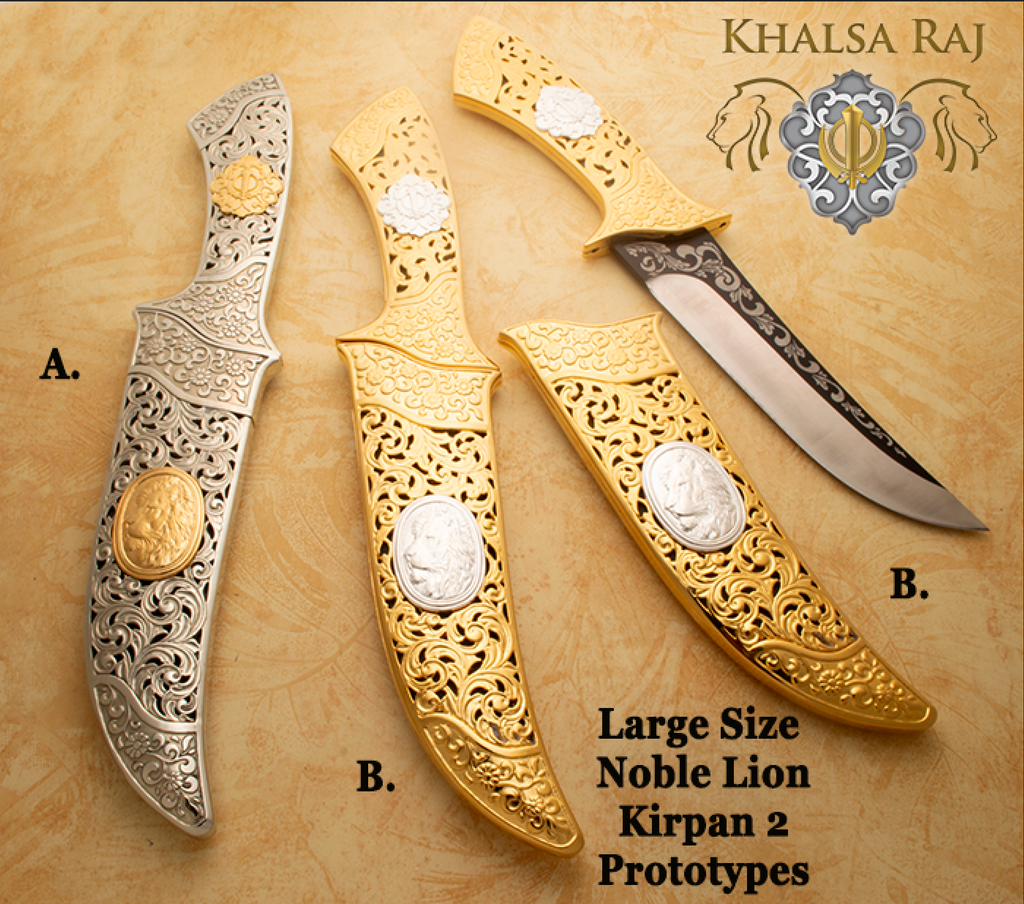 BAISAKHI SPECIAL!! 20-25% OFF PRICES LISTED!! Noble Lion Kirpan 2 Prototypes