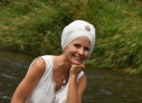 Large and extra large beaded border Khanda / Adi Shakti pin pendants