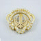 Gold and Diamond Khanda / Adi Shakti pin pendant