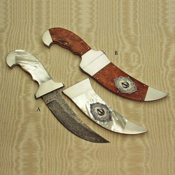 Mother of pearl and hardwood Kirpans