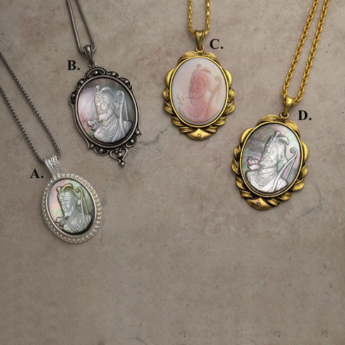 10th Master 3D natural shell pendants