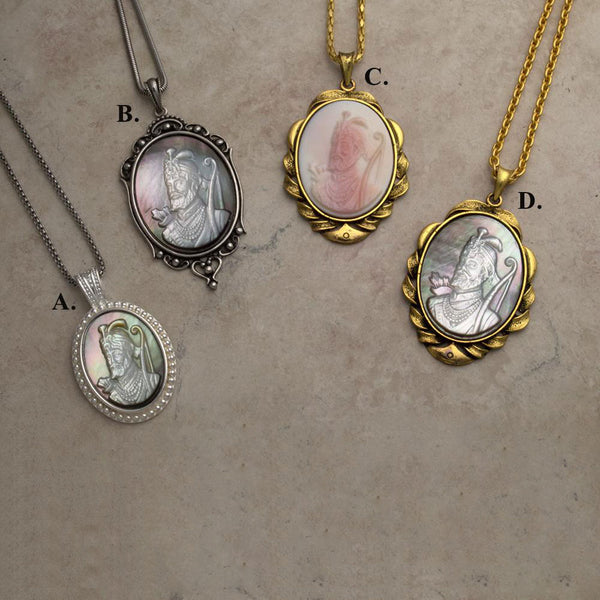 10th Master 3D natural shell pendants