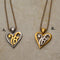 Elegant Gold-tone Heart Ekongkar Pendants
