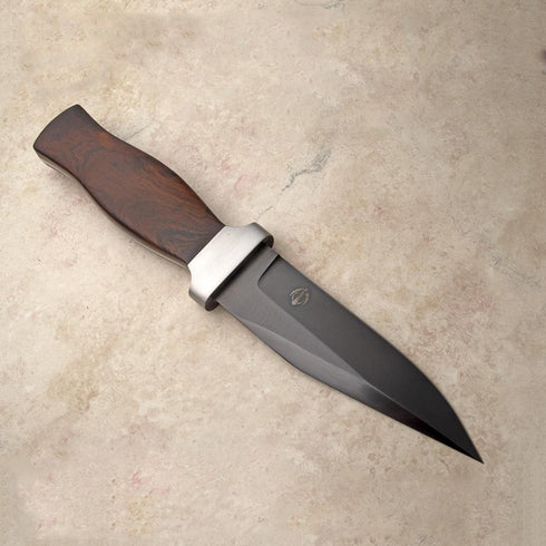 Boot or Belt Knife w/ black passivate blade