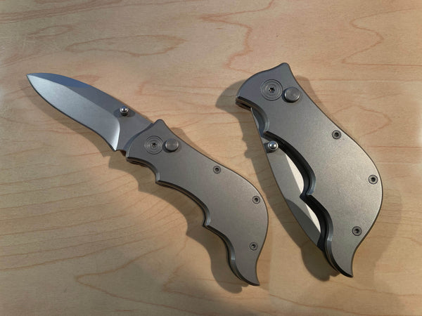 Button lock folding knife
