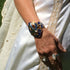 Chakra Lotus / Khalsa Empowerment Bracelets ... with Lion Portraits on the sides