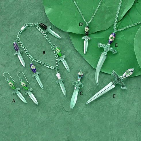 Sterling Silver Cloisonn̩é handled LifeKnives