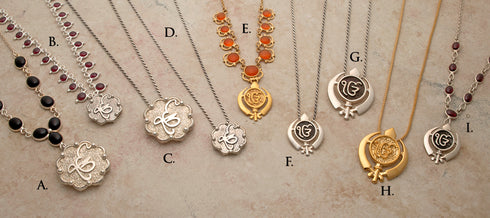 Ekongkar and Khanda/Adi Shakti Ekongkar Necklaces and Pendants