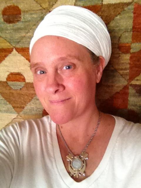 Gemstone double axe adi shakti/khanda pin/pendant