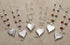 Silver pearl gemstone, heart-shaped pendants & earrings