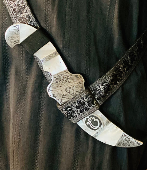 Engraved mother of pearl Kirpan