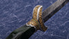 Engraved/gold inlaid jade handled dagger