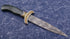 Engraved/gold inlaid jade handled dagger