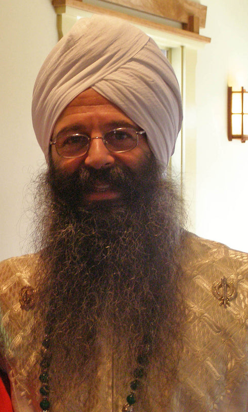 Gold or silver and diamond Khanda / Adi Shakti pin pendant