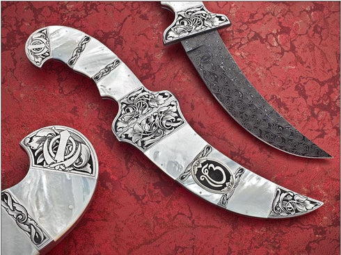 Engraved mother of pearl Kirpan