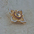 Diamond, Amethyst, Elegant Khanda / Adi Shakti Pin Pendant