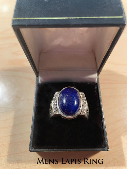 30% and 40% off!! Solid gold and solid sterling silver men's (larger) rings with gemstones, diamonds and Khanda / Adi Shakti symbols