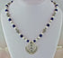 Elegant lapis, pearl, silver Adi Shakti Power Necklace