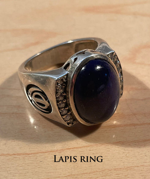 30% and 40% off!! Solid gold and solid sterling silver men's (larger) rings with gemstones, diamonds and Khanda / Adi Shakti symbols