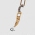 Two-tone steel Khanda and Kirpan pendants on chains - Purchase two or more and receive 25% off!!