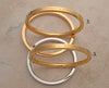 Medium weight solid stainless steel Karas - some with gold tone