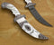 Engraved stylized mother of pearl Kirpan
