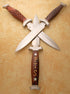 3 wooden handled daggers