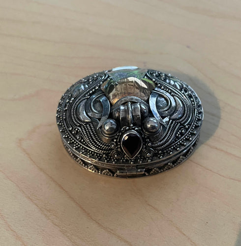 35% off!! Small decorative silver pill boxes