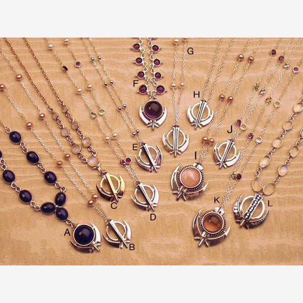 Simple, elegant, affordable adi shakti necklaces