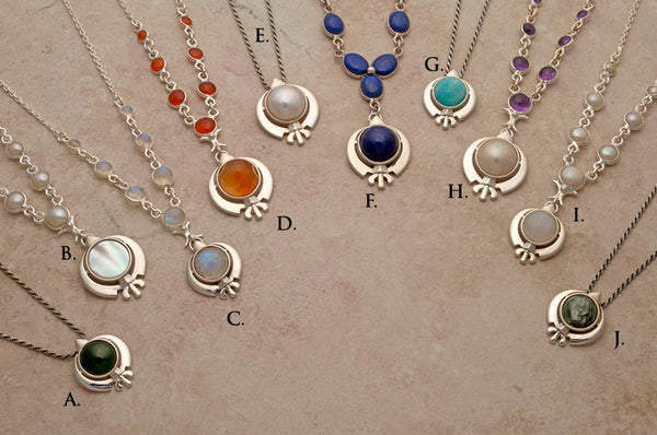 Smaller Silver Radiance Khanda/Adi Shakti Pendants