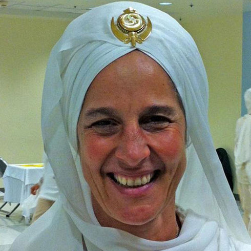 Large and extra large beaded border Khanda / Adi Shakti pin pendants