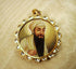 Gold, Tourmaline, Diamond Guru Ram Das Khanda / Adi Shakti pendant