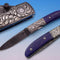 lapis handled folding knife