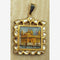 22K Gold Square Portrait of the Golden Temple with diamonds