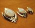 Rainbow moonstone beaded border adi shakti pin pendants