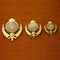 Rainbow moonstone beaded border adi shakti pin pendants