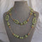 Prehnite, Quartz Crystal, Rhodochrosite, Jade and 18K Gold-filled Bead Tantric Necklace