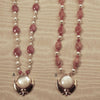 Pearl and gemstone adi shakti necklaces