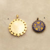 22kt. Gold Younger Guru Gobind Singh pendant and 22Kt. Gold Blue Sapphire and Ruby pendant