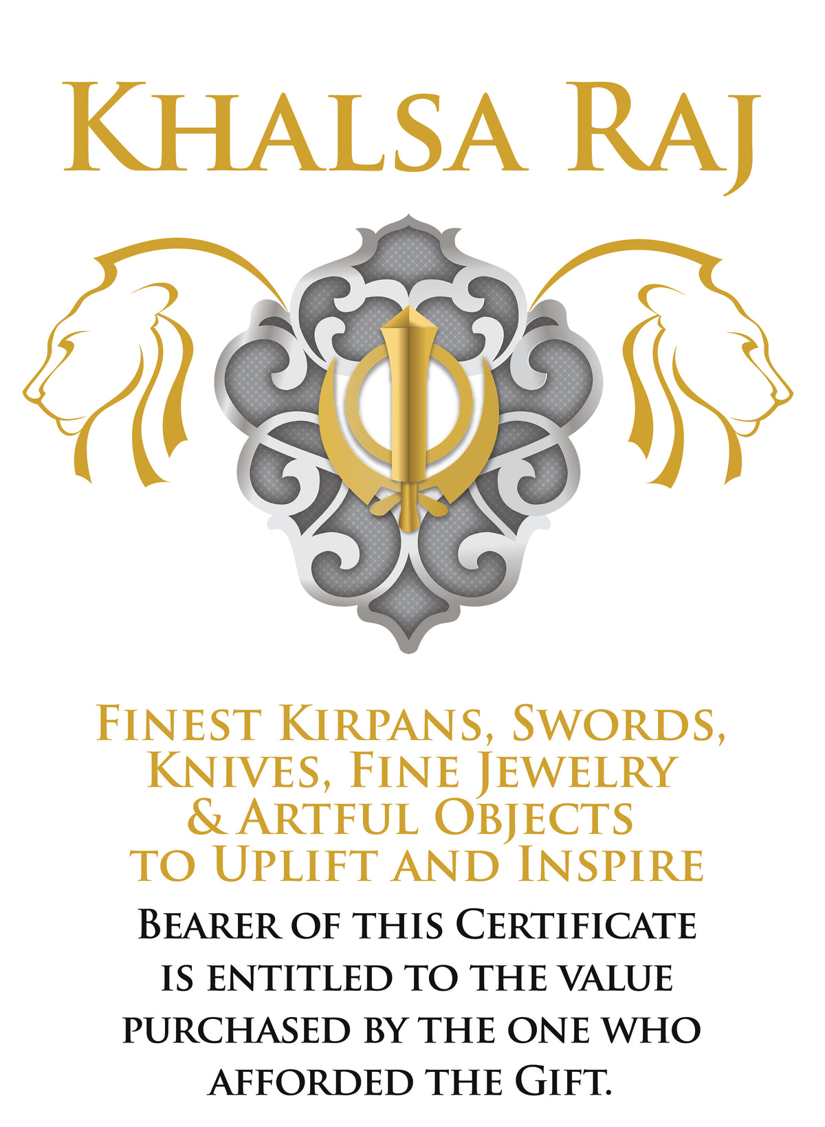 Gift Certificates