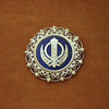Gold filigree Khanda / Adi Shakti pin pendant
