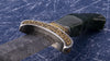 Engraved/gold inlaid jade handled dagger