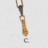 Two-tone steel Khanda and Kirpan pendants on chains - Purchase two or more and receive 25% off!!