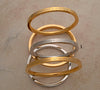 Medium weight solid stainless steel Karas - some with gold tone