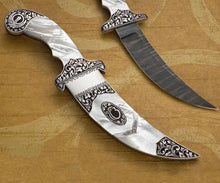 Load image into Gallery viewer, Engraved stylized mother of pearl Kirpan
