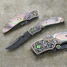 Load image into Gallery viewer, Abalone Folding Knife2
